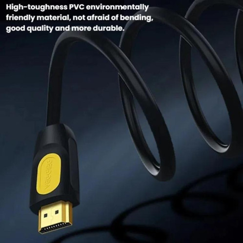Câble HDMI 2.0 HD VegGieg HHI 4K 60 Hz pour télévision, moniteur, projecteur, câble de connexion vidéo, longueur : 12 m SV36081640-013